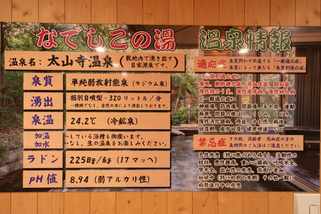 温泉効能表記