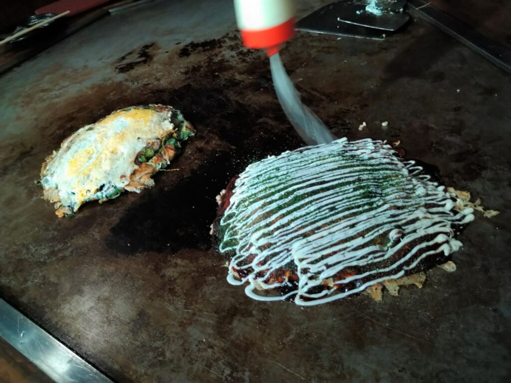 お好み焼き調理中8