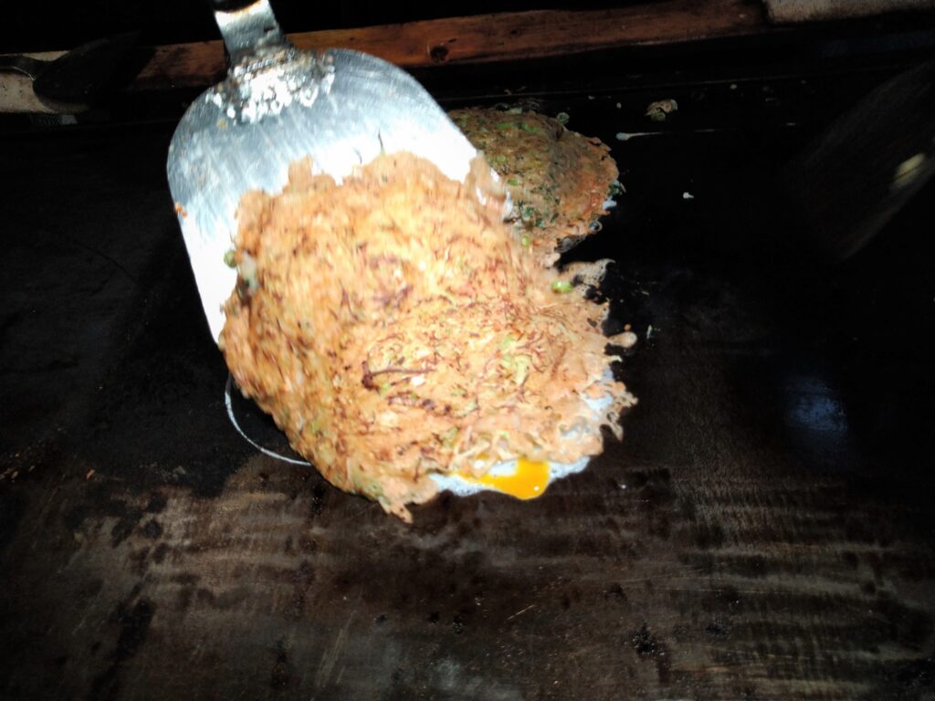 お好み焼き調理中6