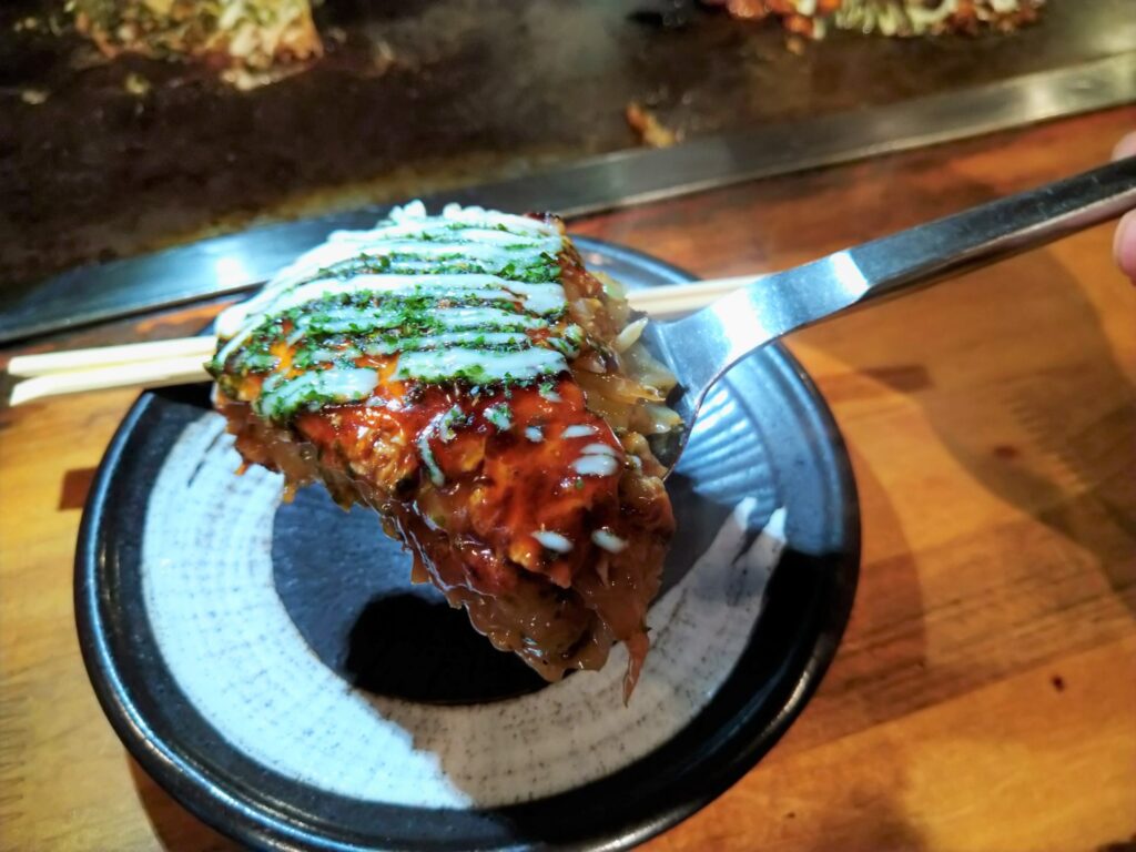 お好み焼き片
