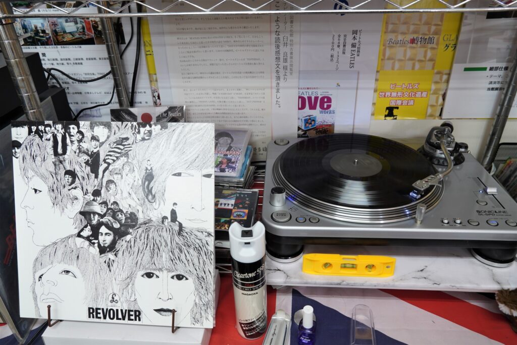 レコードプレーヤーで聴く音が心地いい