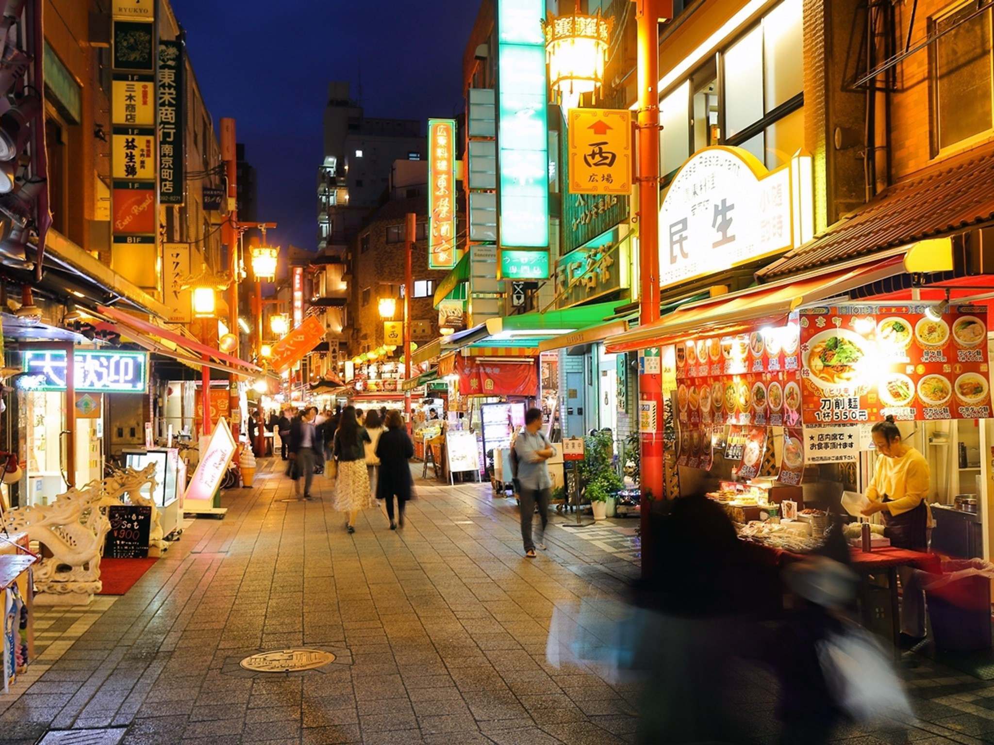 神戸南京町夜景