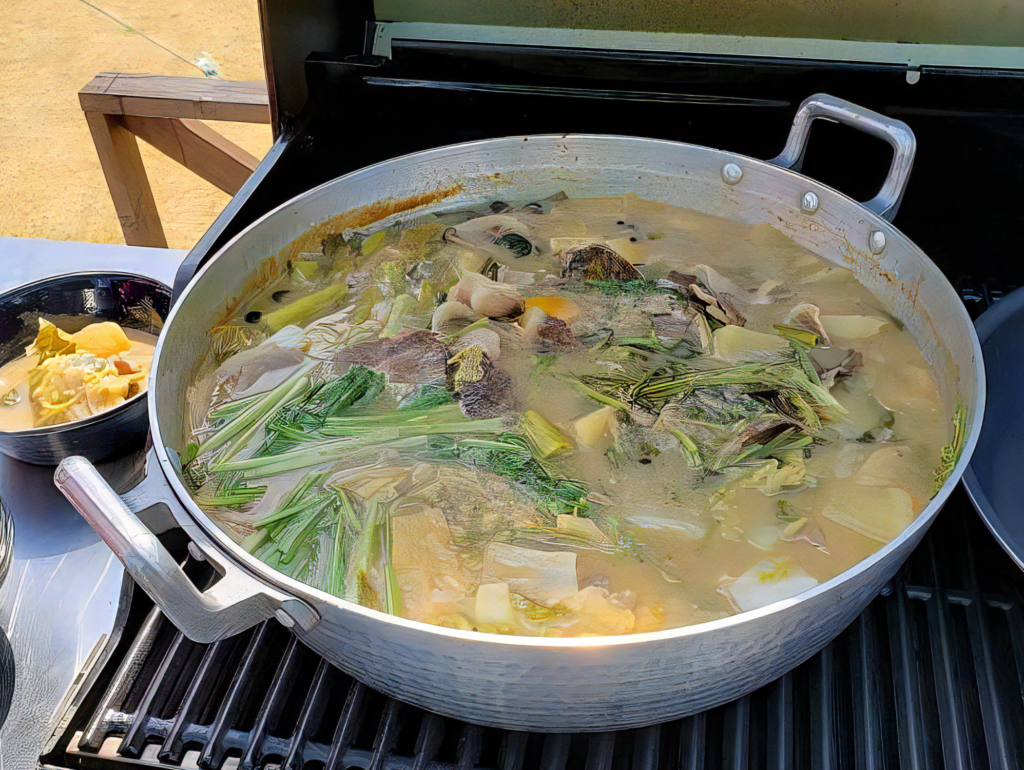 立杭てらす ガスグリルで煮込み料理