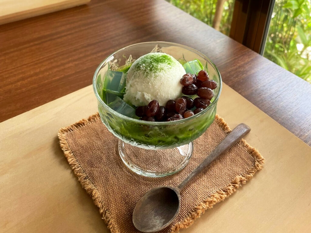 オリジナルの抹茶「有岡の翠」