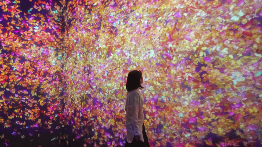※後期展示(参考画像)　チームラボ《群蝶、儚い命》©︎ チームラボ