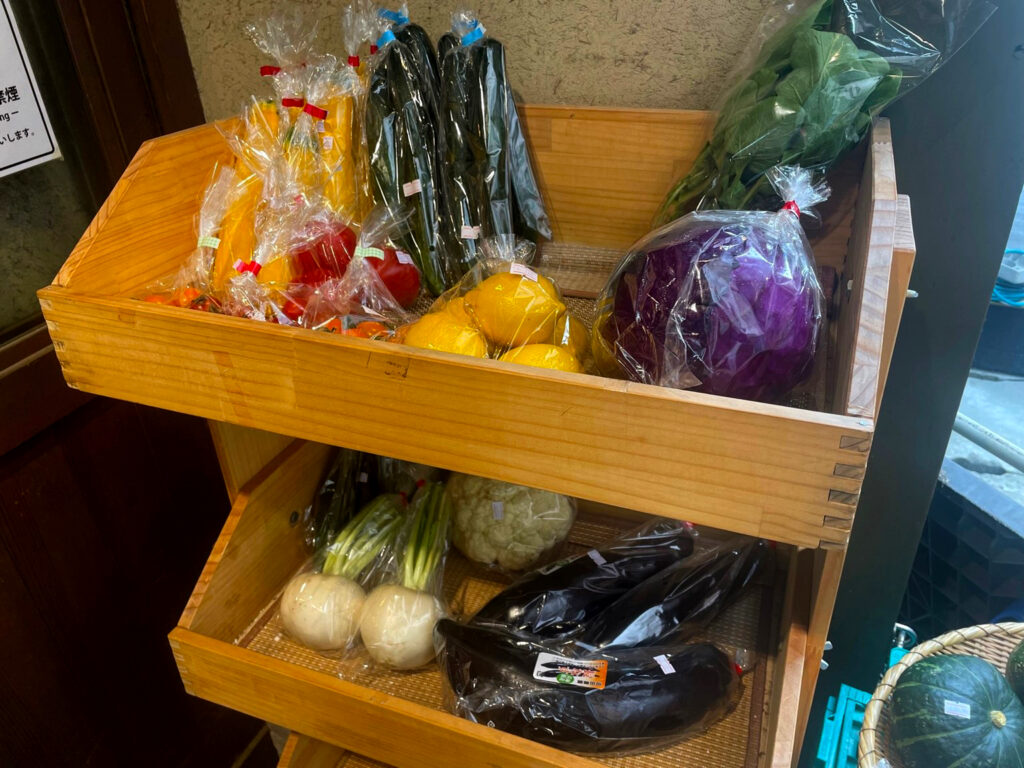 朝採れの新鮮野菜