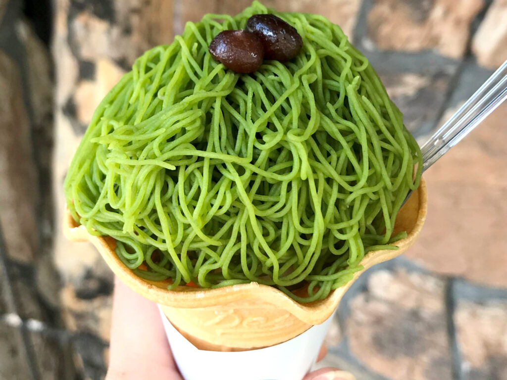 『モンテソルベーテ 抹茶』（テイクアウトのみ／各680円）