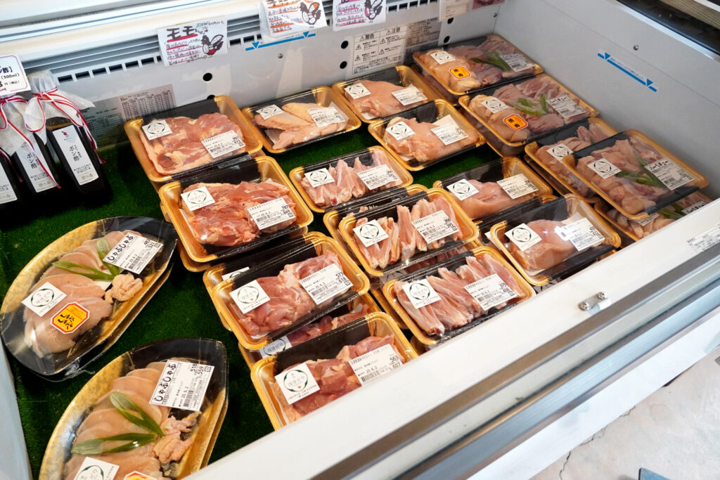 鶏肉販売コーナー
