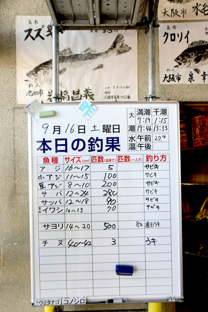 本日の釣果