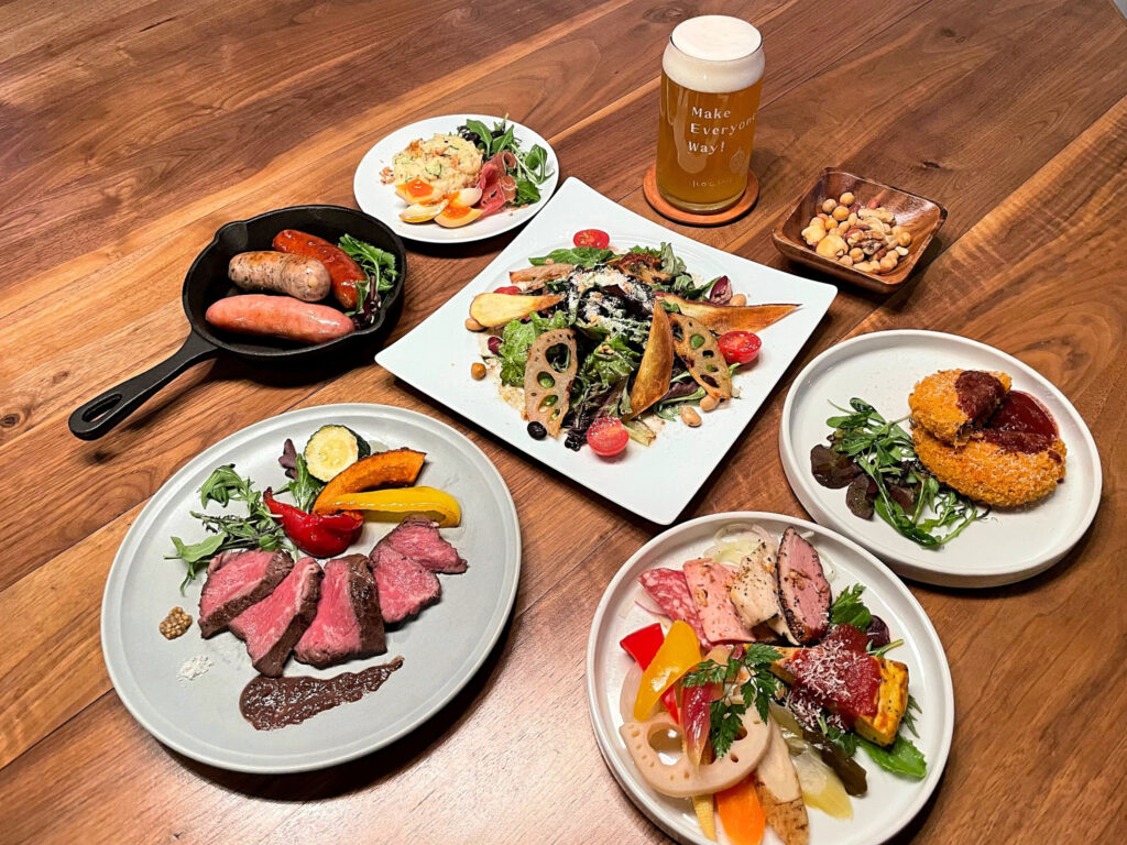 肉や野菜を中心とした幅広いジャンルの料理