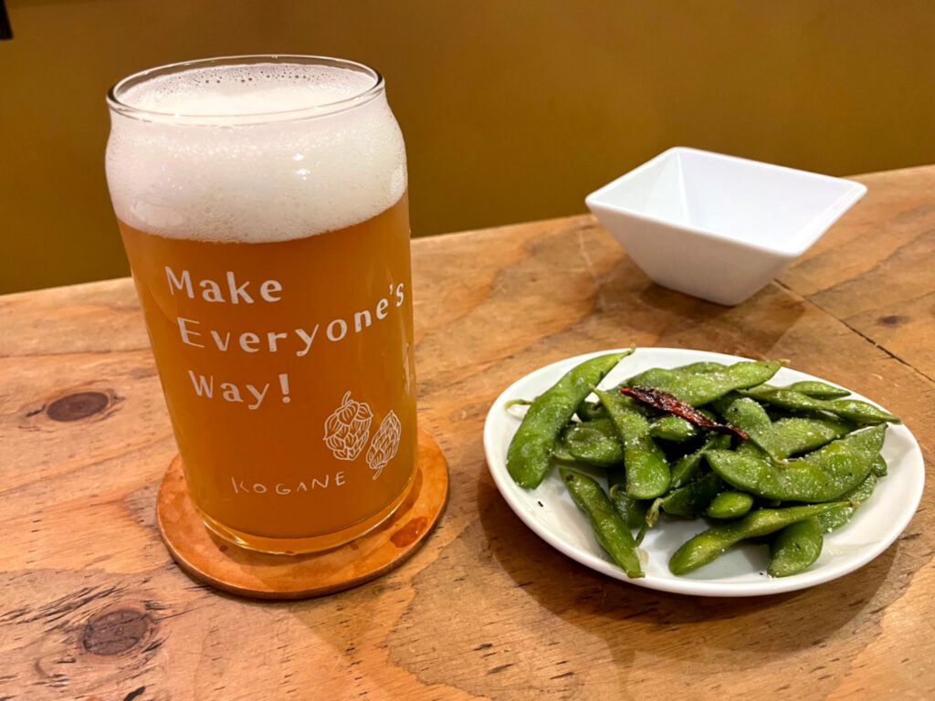 『ペペロンチーノ風枝豆』（450円）