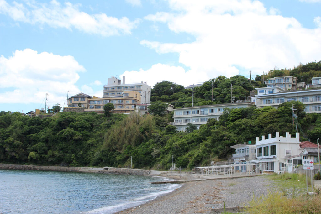 福浦海岸がすぐ目の前