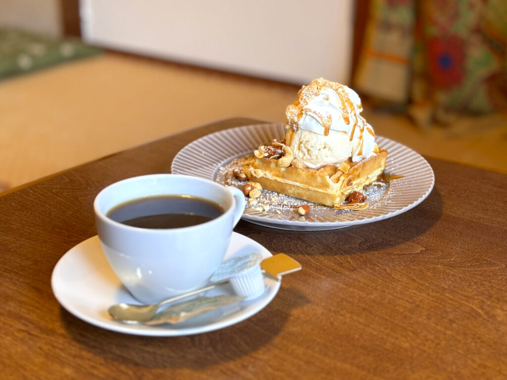 『ふくカフェ』と言えば「ワッフル」と「コーヒー」