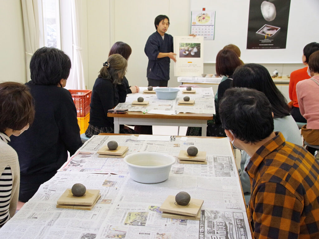 「山田錦の酒器作り体験」